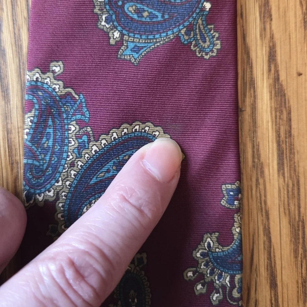 CHRISTIAN DIOR Silk Paisley Tie